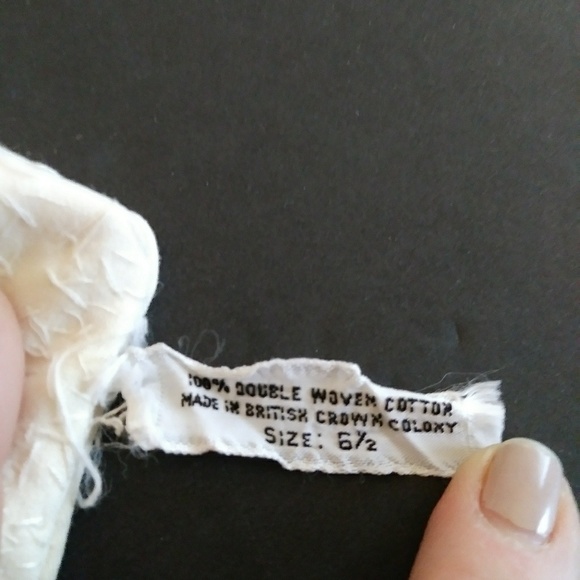 Vintage cotton beaded gloves - Picture 5 of 5